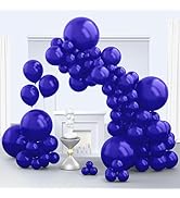 Zingnify Royal Blue Balloons, 150 pcs Different Sizes Pack of 18 Inch 12 Inch 10 Inch 5 Inch Dark...