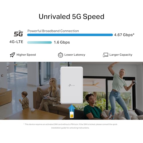 Image of TP-Link NE200-Outdoor 5G Router with External SIM, 5G Download Speed up to 4.67Gbps, 4G CAT19 up to 1.6Gbps, 2.5GE Port, Supports Passive PoE and 802.3af /802.3at, IP66, Flexible Mount