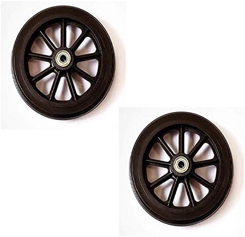EYL Medical Supplies Front and Rear 6” Rollator Replacement Wheel Assembly (2)