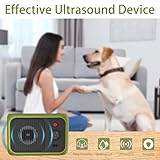 WUGEIN Anti-Bell-Gerät für Hunde,Ultraschall Anti Bell Gerät mit 2 Modi,Wiederaufladbares Audio & Ultraschall Hunde Bellen für Outdoor Indoor,15 m Reichweite 