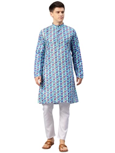 Image of Luxrio Kurta Set for Men Cotton Blend Kurta with Pyjama Set Ethnic Set