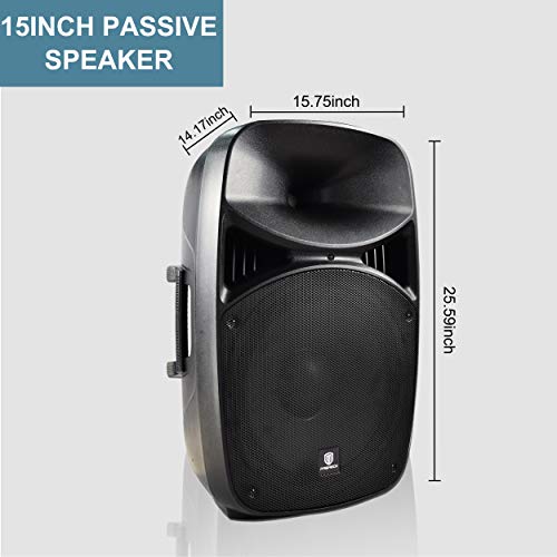 Proreck Mx15 15Inch 2500W Bluetooth Powered Pa System Mixer/Amp With Stands/Mic Effect Controller 48V Phantom Power thumb #4