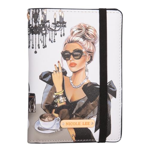 Opiniones y reviews de Nicole Lee - solo los mejores. 49 Nicole Lee Porta pasaporte estampado con elástico y correa de mano SS24
