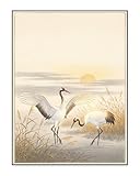 l'estampe japonaise bnf IDÉE CADEAU — La grue japonaise symbolise la longévité et le bonheur conjugal. Cadeau idéal pour un couple. Livré dans un tube protecteur triangulaire