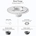 USHOWER 6-Inch Square Shower Drain with Reversible 2-in-1 Tile Insert Cover, SUS304 Stainless Steel Shower Floor Drain, Includes Flange Base & Hair Strainer, Brushed Nickel