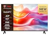 TCL 43S5400AK 43-inch Television, HDR, FHD, Smart TV Powered by Android TV, Bezeless design (Kids Mode, Dolby Audio, compatible with Google assistant) Image