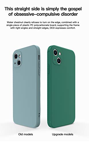 Coque iPhone 14 Plus silicone liquide carrée antichoc rose