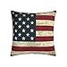 Funda De Almohada para Cojín Bandera De EE.UU Fundas De Cojín Decorativa Almohada Caso Coloridas Funda De Almohada 45X45Cm para Coche, Hogar, Sofá