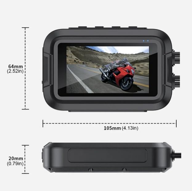Podwójny rejestrator motocyklowy 1080P przedni widok z tyłu HD 1080P motocyklowy rejestrator wideo ekran IPS WiFi motocykl DVR kamera samochodowa czarna skrzynka
