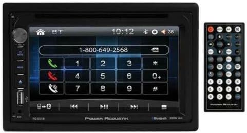 POWER ACOUSTIK PD-651B 6.5" Double-DIN In-Dash LCD Touchscreen DVD Receiv...