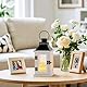 Staymoment 50 Goldene Hochzeit Geschenke: weiß Laterne Deko Hochzeitstag Geschenke für Frauen Männer Eltern Windlicht Holz mit LED Kerzen Deko Wohnzimmer