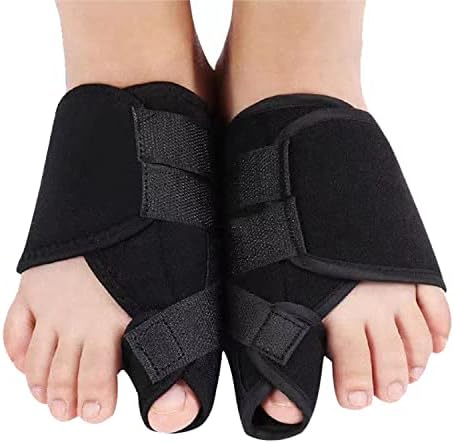 PINTLE Bunion Corrector for Women and Men, Big Toe Separator Pain Relief, Big Toe Straightener with Splint, Bunion Corrector Pad with Adjustable Strap, Hallux Valgus Brace for Day/Night Support