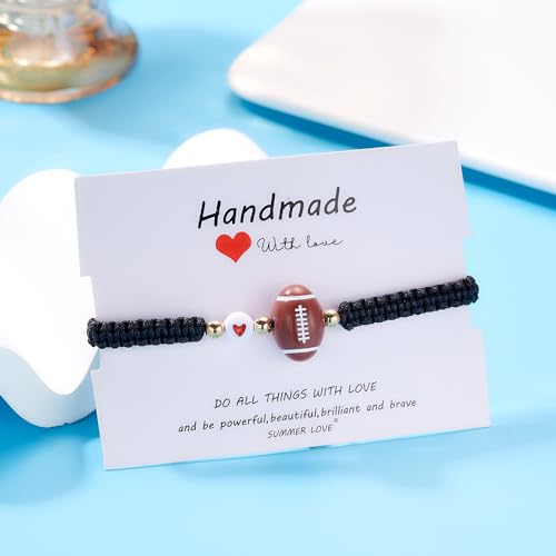 Soccer Football Basketball Baseball Bracelet Gifts for Women Men Birthday Graduation Gifts for Sport Lovers Bracelet Sport Jewelry Bracelets2