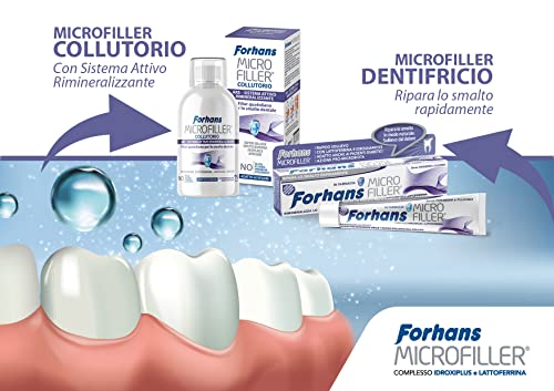 Forhans , Microfiller Mundwasser, aktives Remineralisierungssystem, tägliche Zahnschmelzfüllung, schnelle Linderung bei empfindlichen Zähnen, Plaque-Reiniger, paraben- und fluoridfrei, 500 ml – Bild 8