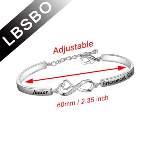 CENWA Junior Bridesmaid Bracelet Junior Bridesmaid Gift Bridesmaid Proposal Gift Junior Bridesmaid Adjustable Bracelet2