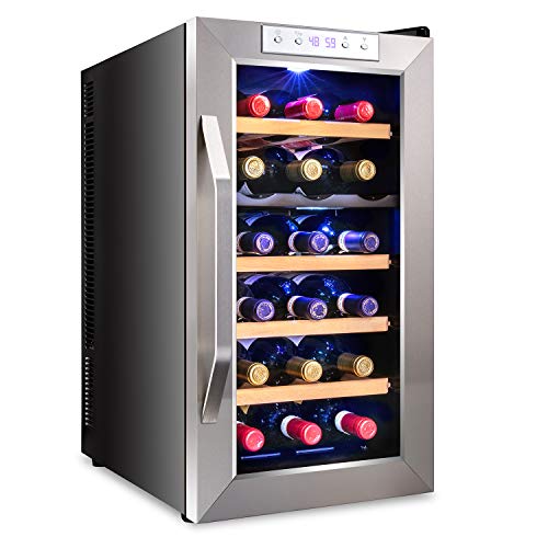 Ivation Premium 18 Bottle Dual Zone Thermoelectric Wine Cooler