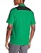 PGA TOUR Men's Golf Performance Short Sleeve Two Color Blocked Polo Shirt, Pepper Green, X-Large