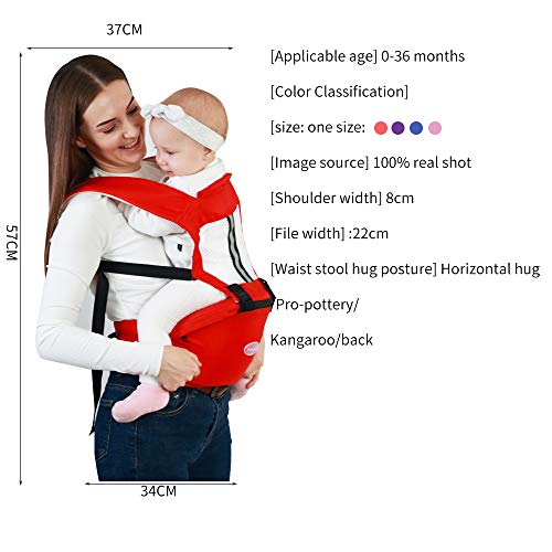 Mabor Babydraagzak heupzitje, babyslingers met heupkruk, pasgeborene babydrager ergonomische verstelbare kinderdrager… - Image 8