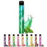 電子タバコ 使い捨て ベイプ ミントメンソール 持ち運び シーシャ 爆煙 1500回吸引可能 大容量 VAPE 水蒸気タバコ 禁煙 ニコチン無し タール無し MEET