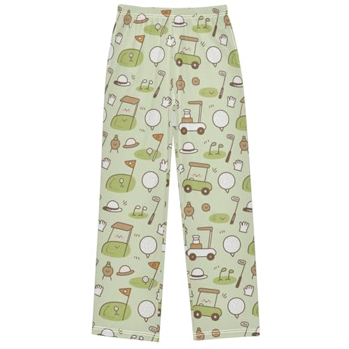 Boy's Pants Golf Characters Jogger Pants Elastic Waist Long Bottoms Trousers with Pockets 6-14 Years