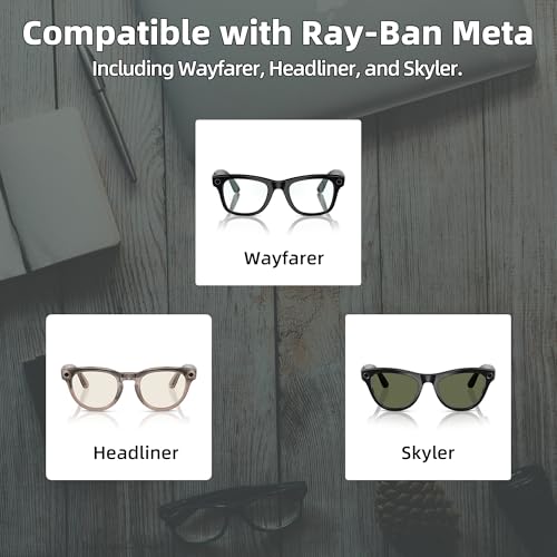 Image of DAIERTEK Extension Charging Cable for RayBan Meta Smart Glasses | Compatible with Wayfarer Skyler Headliner, For Eyeglasses Case Charger, Charging Cord