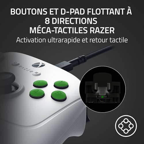 Razer Wolverine V3 Tournament Edition Manette Esports filaire pour Xbox X| & PC boutons d'action tactiles Mecha HyperTriggers Pro D Pad 8 directions câble USB C 3m - vue 6