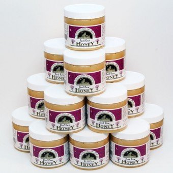 Raw Honey 1.5 lb Case of 12 - Sleeping Bear Farms Pure Michigan Raw Honey Wholesale - Bulk 24oz Unfiltered Unpasteurized Honey - Retail Ready Food Service Case - Michigan Beekeepers Honey