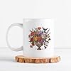 Sassy Souls Floral Disco Ball Arrangement Womens 11oz Ceramic Novelty Mug Retro Botanical Nature Illustration Tea Coffee Cup Gift Light Purple #5