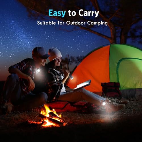 JIZZU 2 Stück LED Clip Lampe, Sicherheit Licht mit 4 Modi, Wiederaufladbar Mini Sicherheitslicht für Jogging Camping