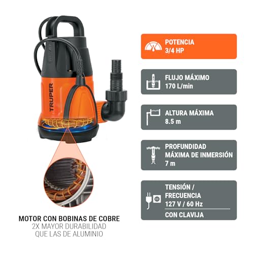 Bomba de agua Truper 3/4 20 Imagen adicional