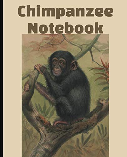 Chimpanzee Notebook: Blank College Ruled Composition Notebook
