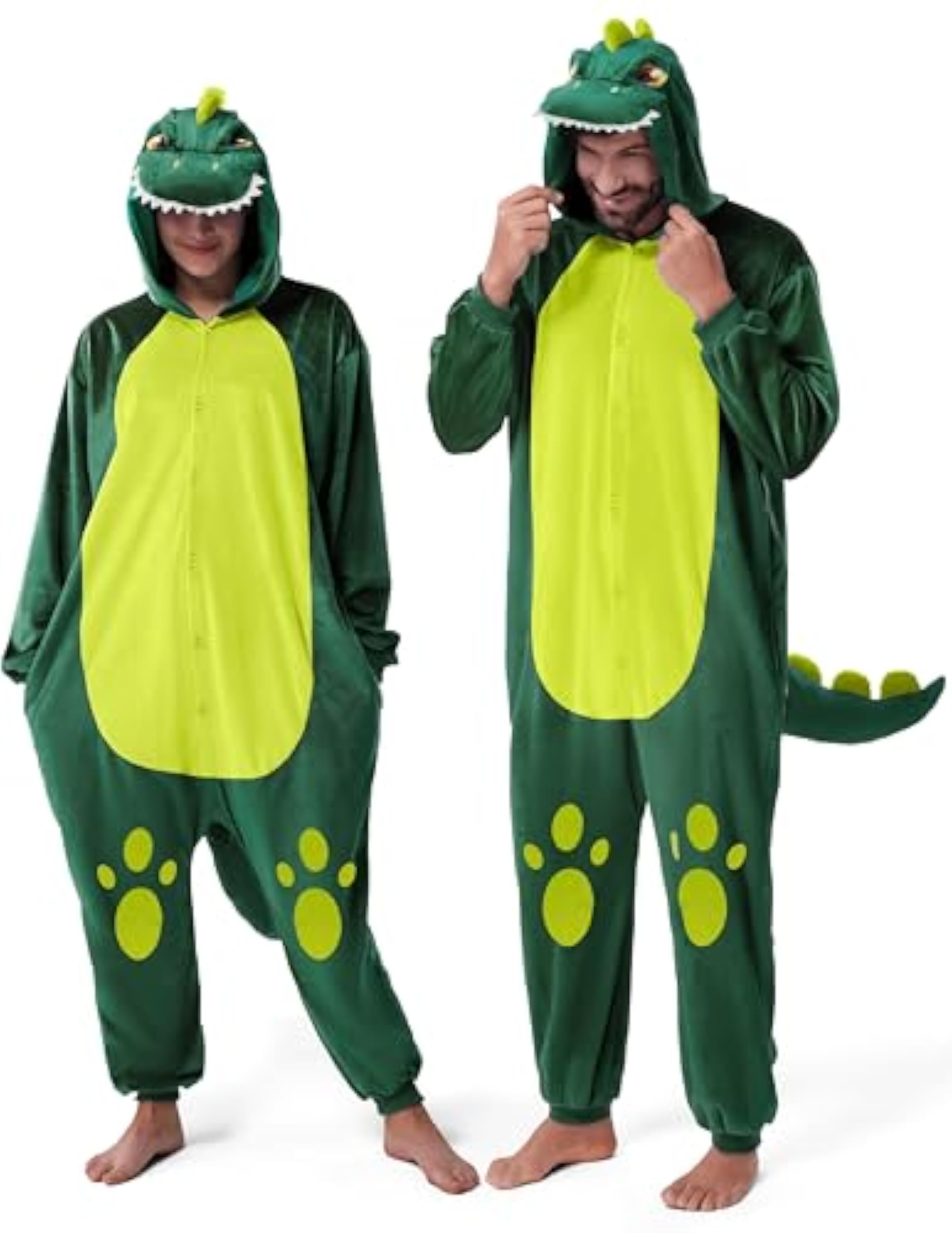 Spooktacular Creations Unisex Mono Disfraz de Dinosaurio Para Adulto Pijama (XL)
