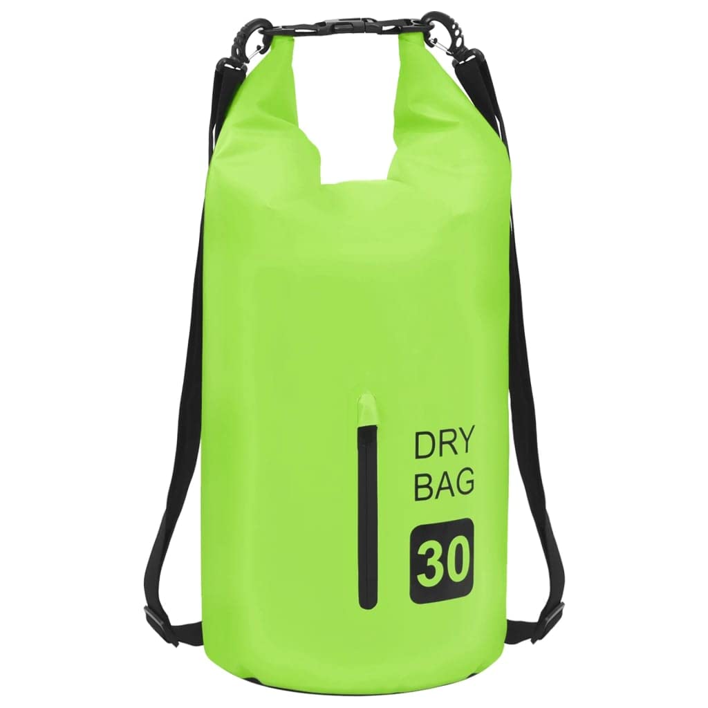 HXUHUWS Durable Waterproof Dry Bag for Outdoor Adventures, Protects Valuables from Water and Dirt, 7.9 Gallon Size, Green with Zipper