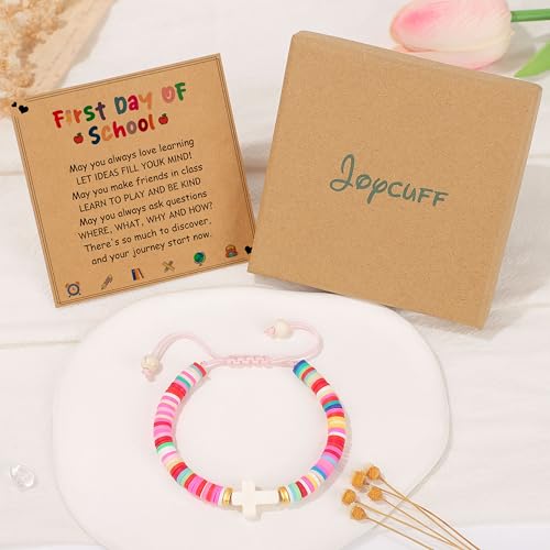 Image of Back to School Stuff First Day of School Gifts Bracelets for Mommy and Me Daughter Son First Day of 1 2 3 Grad Preschool Kindergarten High School Back to Scool Supplies