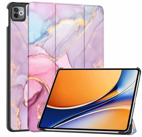 Image of ProElite Case Cover for Realme Pad 3 11.6 inch 2026 Case, Slim Trifold Flip case Cover for Realme Pad 3 11.6 inch 2026 Tablet [Auto Sleep Wake Feature], Marble Pink