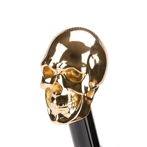 Parapluie automatique Pasotti Gold Skull 100 % polyester
