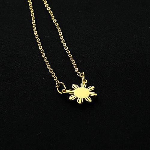 Kivosliviz Philippines Sun Necklace Philippines Jewelry Gift For Filipino Philippines star necklace Philippine Pride necklace3