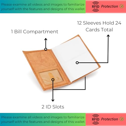 Image of AG Wallets RFID Signal Blocking Leather European Hipster Wallet (Tan)