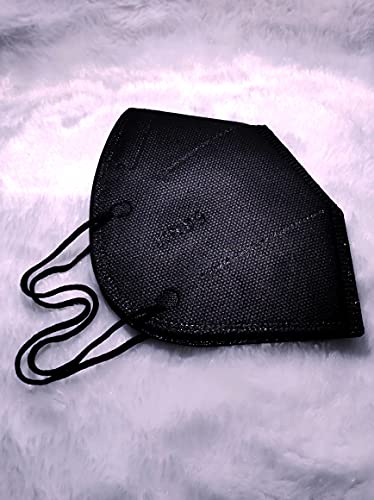 Máscaras KN95 Preta Adultas com ANVISA Fabricada no BRASIL - Embaladas de 1 em 1 - Kit de 1, 5, 10,