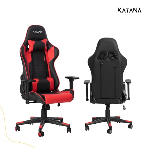 KATANA KT-03 | Multi-Functional Ergonomic Gaming & Office Chair | 3D Adjustable Armrests | Premium PU Leather Upholstery | Adjustable Neck & Lumbar... - Image 7