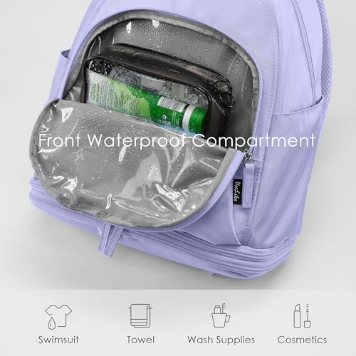 Image of Uselike Gym Backpack for Women Men, Lightweight Gym Bag with Shoe Compartment, Waterproof Workout Backpack with Wet Pocket