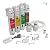 AQUATICLIFE Twist-in 4-Stage Reverse Osmosis Water Filtration Deionization System, RO/DI Filter Unit 75 GPD