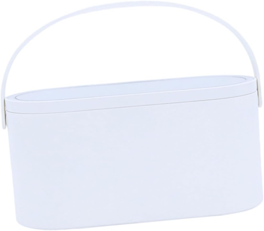 1pc Led Lighted Makeup Organizer Case Portable Mirror Travel-friendly Cosmetics Storage Box for Outdoor and Daily Use and Materials for Women