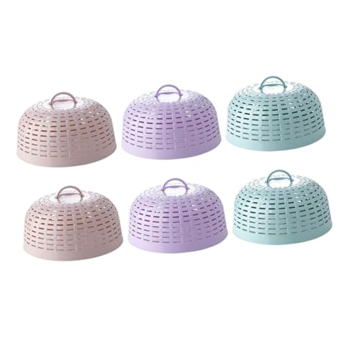 MUELODSIC 6 Fundas Antimoscas para Proteger Los Alimentos De La Comida para Proteger Los Platos De La Comida En El Exterior Color Aleatorio