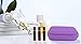 pureGLO Essential Oils Storage 10 Bottle Essential Oil Carrying Case - Organizer Bag Travel Carrier Holds 5ml 10ml Vials – Holder for Young Living & Doterra Containers (Purple)