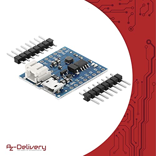 AZDelivery 5 x Batterie Shield für Lithium Batterien für D1 Mini inklusive E-Book!