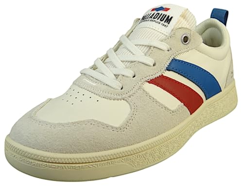 Chaussures Pallacup Flame LTH Palladium baskets en cuir Cream Olympianblu 44