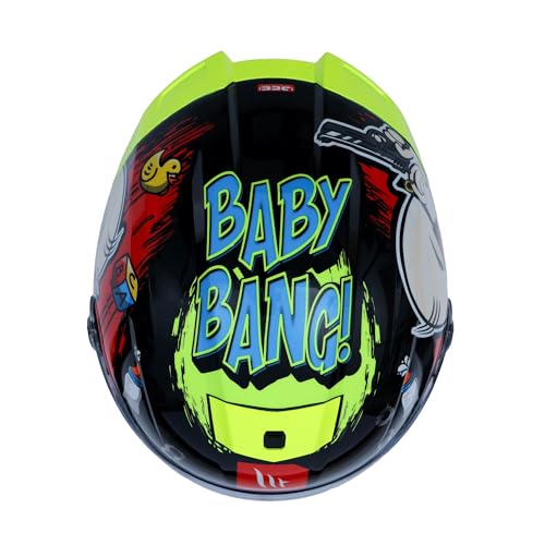 Image of MT Helmets Hummer B Bang Baby - DOT, ISI & ECE Certified Full Face Helmet, Polycarbonate Shell, Dual‑Density EPS, Pinlock‑Ready, Micrometric Fastener