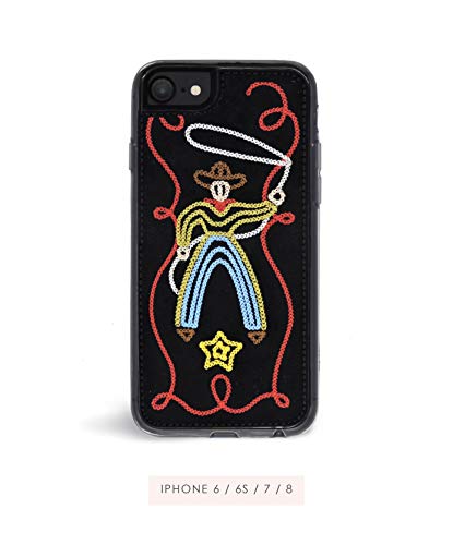 Zero Gravity Compatible with iPhone 6/6s/7/8 Cowboy Phone Case - Embroidered Cowboy Design