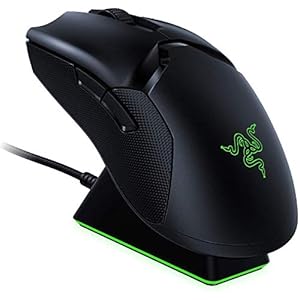 Razer Viper Ultimate Hyperspeed Lightest Wireless Gaming Mouse & RGB Charging Dock: Fastest Switch – 20K DPI Optical Sensor – Chroma Lighting – 8 Programmable Buttons – 70 Hr Battery